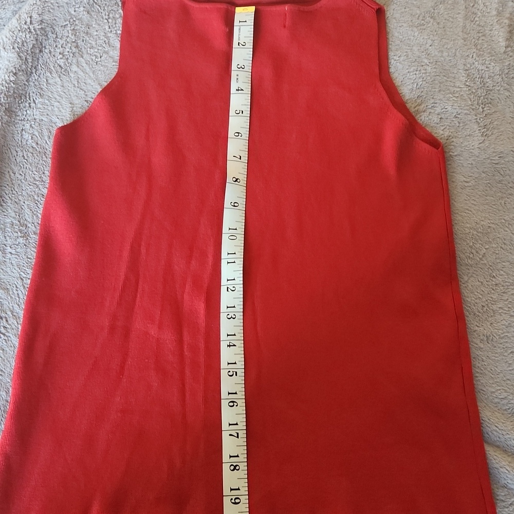 JOSEPH A Red Sleeveless Women's Top Size Small - Picture 5 of 5